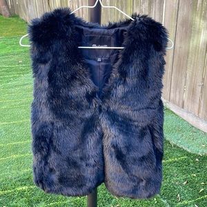 Madewell faux fur vest